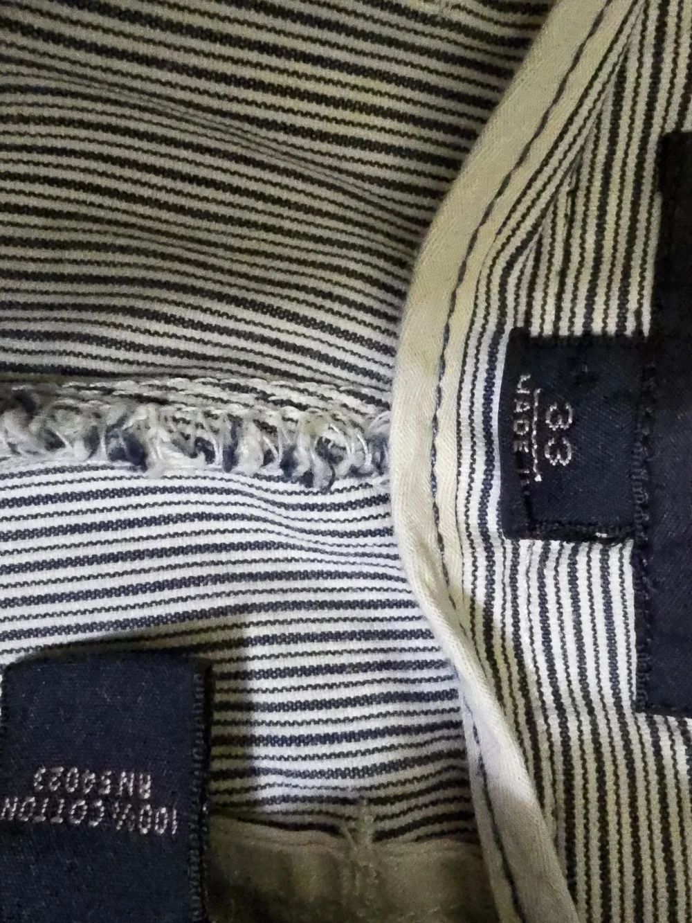 Banana Republic Men's Light Gray Pinstripe Flat Front Shorts